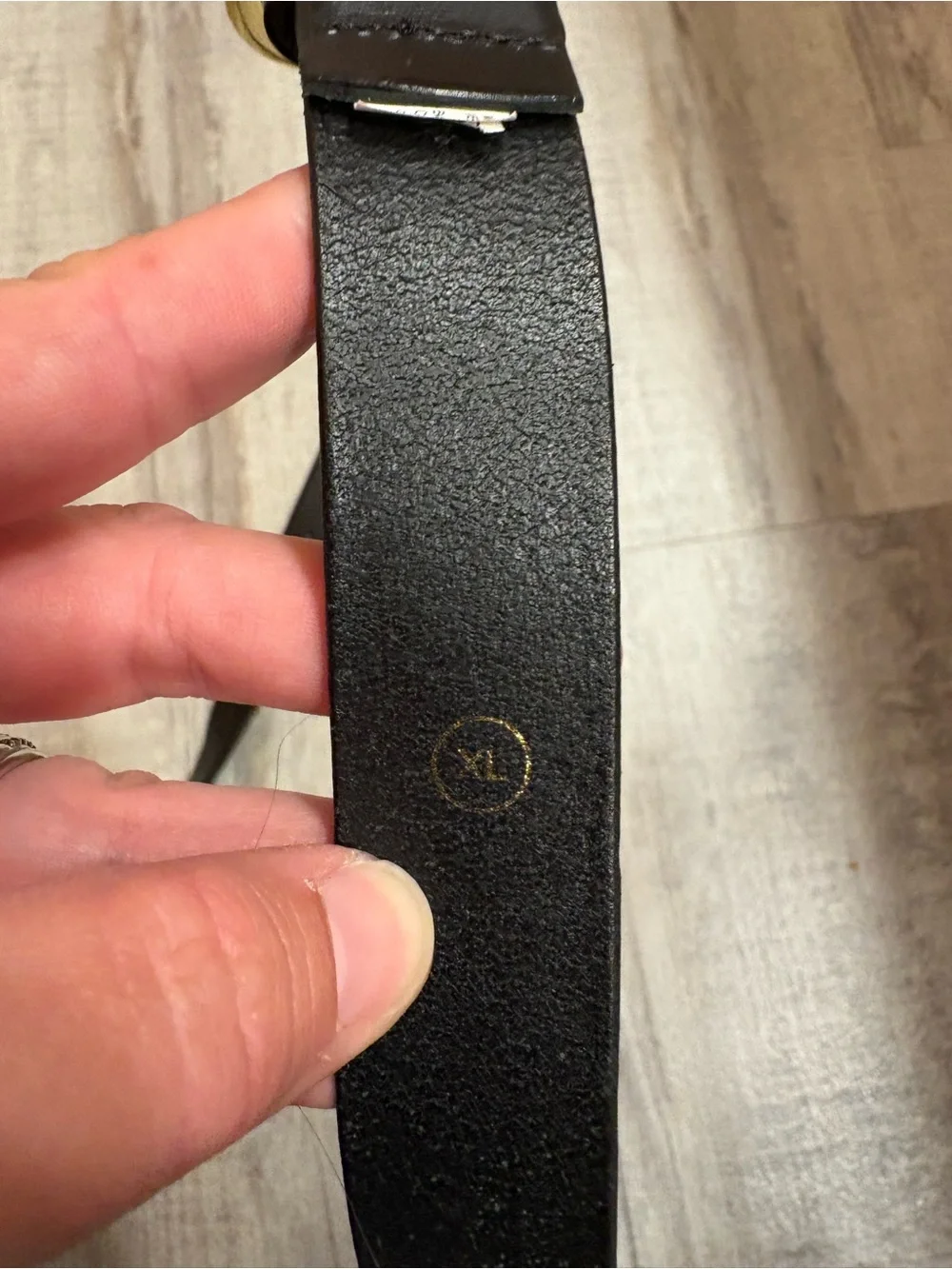 J. Crew Black Leather Belt XL - Picture 3 of 5